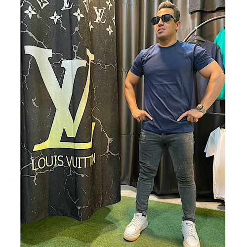 تیشرت مردانه مدل بیسیک | سرمه ای