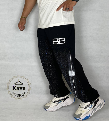 شلوار بگ مردانه پنبه بالنسیاگا مدل کهکشانی