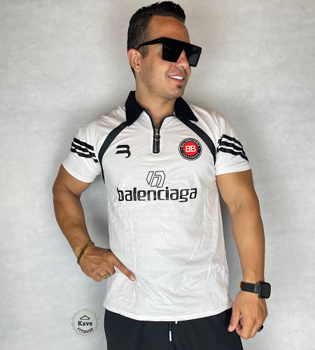 پولوشرت مردانه رنگ سفید | بالنسیاگا