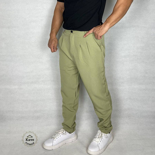 شلوار مردانه مدل کمر ایتالیایی کلاسیک | سبز