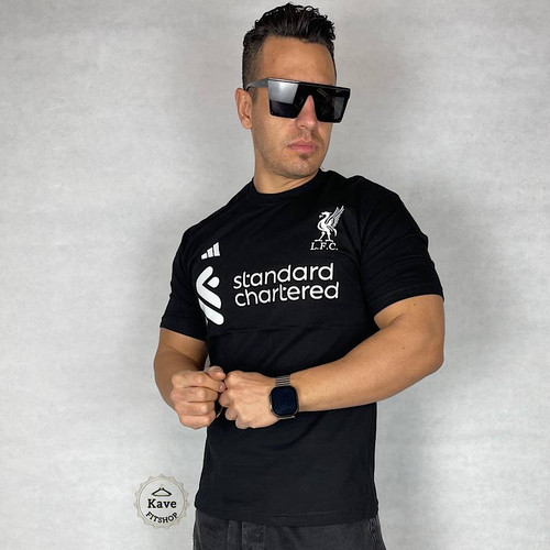 تیشرت مردانه نخ پنبه مشکی | آدیداس